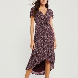 Abercrombie & Fitch Cutout Hi Low Floral Dress